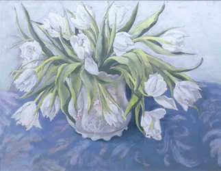 Tulipanes blancos